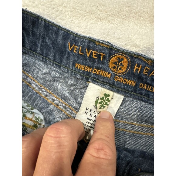 Velvet Heart Jeans Distressed Cut Off Denim Jean Shorts Size 27 - Picture 2 of 8